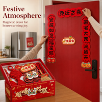 Magnetic Couplets for New Home Celebration - Housewarming Decor Set with Blessing Door Stickers
