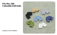 OB11 Doll Clothes Miniature Utility Shorts Functional Pockets Elastic Waist for Hobbyists, Display