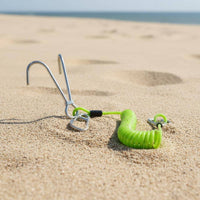 Double Hook Dive Lanyard Heavy Duty Stainless Metal Dive Lanyard Firm Grip Coiled Diving Tether for Snorkeling