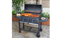 Multifunction Charcoal Grill Heavy Duty Smoker Grill Large Capacity Bbq Smoker Heat-Resistant for Homestay, Backyard
