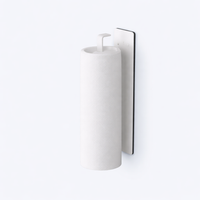 Dining Table Paper Dispenser, Under Cabinet Wall Mounted Towel for Kitchen Users, No-Drill Holder, Iron Construction for Easy Access