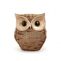 Owl Figurine Rustic Owl Decor Tabletop for Entryway