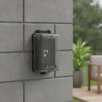 Weatherproof Waterproof Switch with Aluminum Box Heavy Duty Switch with Shielded Cover Industrial Metallic Finish for Electricians, Laboratories