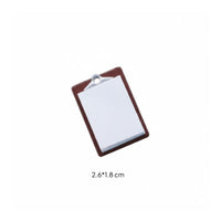 Colorful Options Miniature Clipboard Cute Appearance 1:12 Scale Miniatures Realistic Feature for Hobbyists, Model Scenes, Craft Projects
