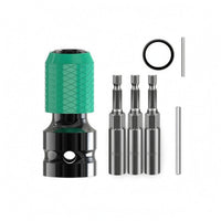 Diamond Grip Telescopic Wrench Adapter Metal Electric Wrench Adapter Green Sleeve Power Tool Accessory Black Body