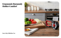Tungsten, Crystal & Ceramic Rods 6-in-1 Non-Slip Base Multifunctional and Honing Tool Ergonomic Handle