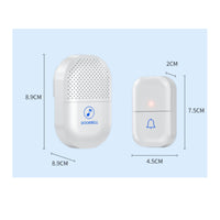 Memory Function Wireless Entry Chime System Easy Installation Door Bell Set Speaker Grille Home Hardware Classic Style
