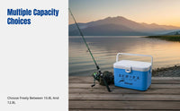 Lightweight Mini Fishing Box, Multi-Functional Shrimp Chiller, Portable Insulated Fish Container, Outdoor Use