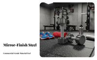Highluster Finish Fixed-Weight Dumbbell Compact Design Fitness Equipment Long-Lasting Construction Strength Training Tool Portable for Beginners, Seniors, Home Gym, Muscle Toning, Bodybuilding, Physical Rehabilitation