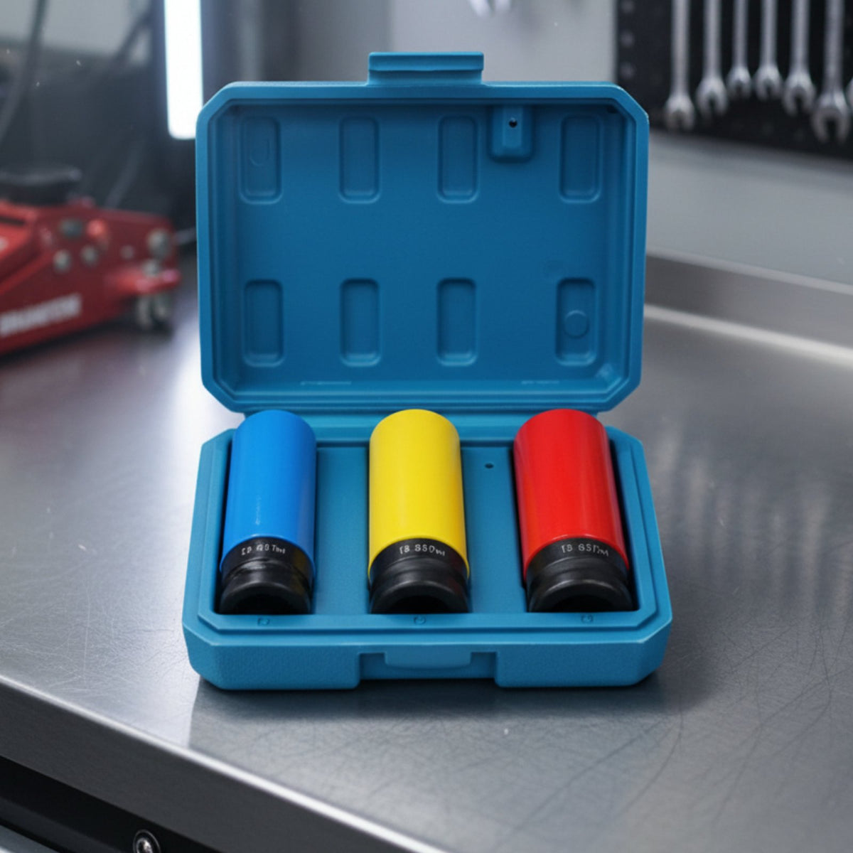 Heavy-Duty Lug Nut Socket Set Chrome-Molybdenum Steel Non-Marring Lug Nut Socket