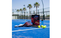 Padel Tennis Racket with Wrist Strap Ergonomic Teardrop Racquet Paddle Comfortable for Outdoor Sports
