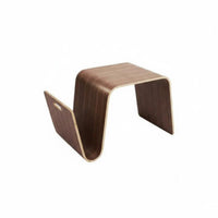 Minimalist Design C-Shaped Magazine Table Space-Saving C-Shaped Table Sturdy Frame Home Furniture Multi-Functional for Homeowners, Apartment Dwellers, Students, Living Room, Bedroom, Balcony, Office