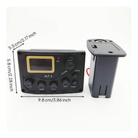 Acoustic Guitar Pickup Preamp Built-in Instrument Preamp Module Equalizer Tuner Compact Onboard Active Pickup for Luthier Hobbyists, Live Stage, Home Practice