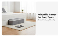 Under-Bed container Foldable Underbed textile Bag Hand cleanable for Apartment Dwellers