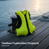 High Visibility Colors Adult Child Flotation Vest Heavy-Duty Zipper Swimming Buoyancy Vest Skin-Friendly Material for Adults, Boating, Beach