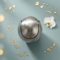 Desktop Trash Can Silver Small Garbage Bin Compact