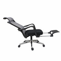 Adjustable spine bolster Ergonomic Recliner with Footrest 360-Degree pivoting Reclining Mesh Chair sturdy Duty Task Seating for Office Workers, video game enthusiasts, Students, Gaming, Studying, Study Room, Relaxing