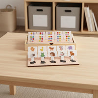 Early Education Wooden Shape Sorting Box Educational Creature Sorting Game Self-Directed Learning Approach for Preschoolers, Classroom