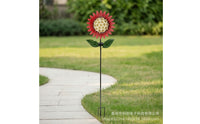 Outdoor Solar Garden Stake Lights Decorative Solar Flower Lights Energy-Efficient Garden Stake with Solar Flower Easy to Install for Patio