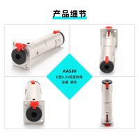 D-Type 6.5mm Female to Female Adapter with Mounting Ears for Rack, Stereo, Microphone and Headphone
