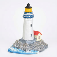 Resin Miniature Lighthouse Ornament Nautical Miniature Lighthouse Mediterranean Whimsical for Terrarium