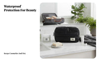 Shiny Rectangular Pouch Waterproof Large Capacity Toiletry Bag Water-Resistant