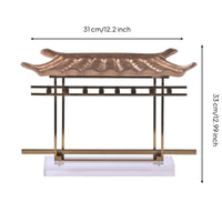 House Sculpture Abstract Sculpture with Metal Frame Classic for Entryway Console