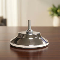 4 Pieces Chrome Table Leg Levelers with Mounting Plates Heavy Duty Billiard Table Leg Levelers Metal Hardware Sturdy