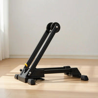 Upright Bike Stand with Wheel Cradle Vertical Cycle Parking Stand Space-Saving Bike Storage Rack Universal for Cyclists