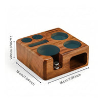 Coffee Tamping Station Multi-Slot Coffee Tamper Holder Polished for Baristas