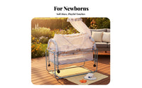 Portable Bassinet with Net Multi-Functional Rocking Cradle Easy to Assemble Infant Bed for Newborns, New Parents, Indoor, Trip, Living Room