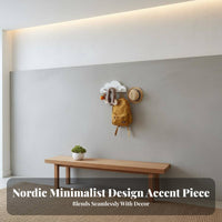 NimbusShaped Display shelf with pegs Minimalist & design Hanging Rack for Children