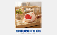 Avian Shelter, Winter Thickened Parrot Bed, Warm Hanging House, Soft Cozy Home