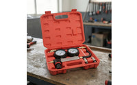Cylinder Leakage Tester with Case Portable Cylinder Leak Tester Kit Heavy-Duty Leak Identifier Kit for Auto Repair Shop