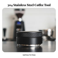 304 Stainless Steel Espresso Tamper Improves Consistency Espresso Distribution Tool Easy to Clean for Baristas