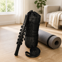 Deep Tissue Foam Roller Kit, Knobbed Massage Roller for Muscles, Hollow EVA Foam Roller for Muscle Recovery, with Massage Sphere