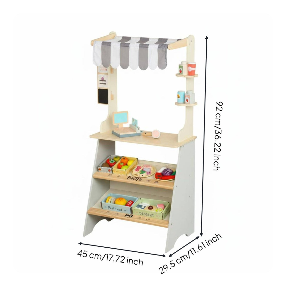 Toy Groceries Stand Pretend Educational Kids for Preschoolers, Preschool