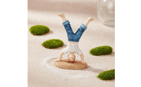 Sandplay Figure Detailed Craftsmanship Handstand Boy Figurine Resin Material Home Decoration for Therapists