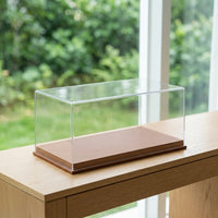 1:24 Scale Leather Acrylic Dustproof Display Case with LED Lights for Alloy Car Models