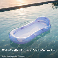 Thickened Material Inflatable Mermaid Floatie Photo Prop Inflatable Mermaid Buoyant Lounger Stylish for Adults, Women, Beach, Vacation