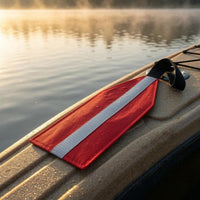 Oxford Material Kayak Tow Flag Tapered Top Safety Tow Pennant Strap Strap Kayak Warning Flag Stitched