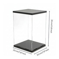 Dustproof Action Figure Display Case Transparent Model Display Box High Transparency Lighted for Collectors