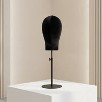 Mannequin Head Stand Adjustable Velvet Mannequin Head Hat Display Stand Countertop Tabletop for Retailers, Boutiques