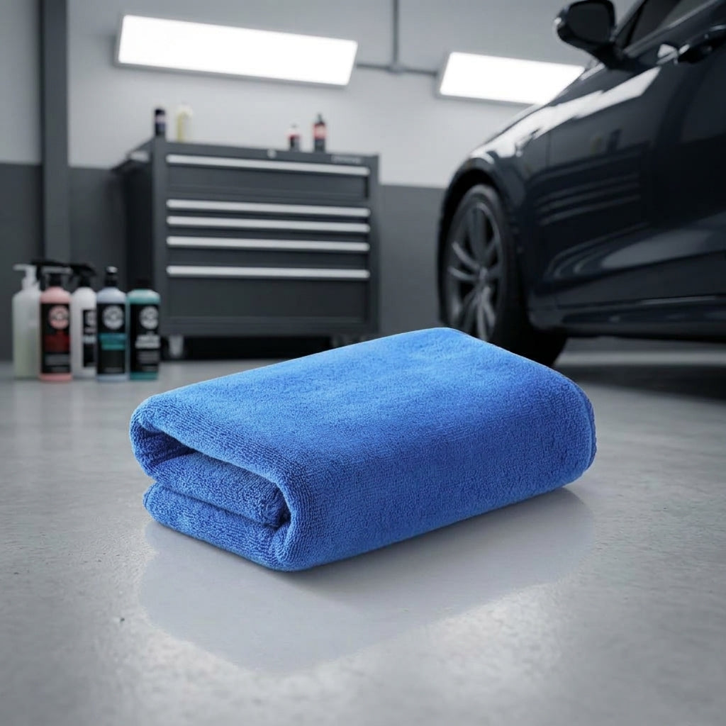 Highly Absorbent Drying Towel Microfibre Cloth, 32cm x 68cm Microfibre Towel for Car Exterior and Glass, Detailing and Interior Cleaning