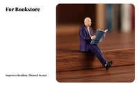 1:64 Scale People Figure High Intricacy Tiny Studying Person Model Miniature Scene Figure Realistic Design Miniature