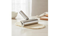 Stainless Steel Rolling Pin Sturdy Metal Pastry Roller Lightweight