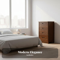 Multi-Drawer Chest Fully Assembled Nightstand Modern Design for Parents, Renters