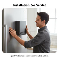 Drilleffortless Installation Storage System Easy to Install Refrigerator Rack Multi-Functional Kitchen Organizer Space Maximizer for Apartment Dwellers, Home Cooks, Homeowners, On the Wall, Pantry, Laundry Room