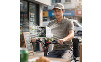 Clamp-on Handlebar Fan Directional Electric Bicycle Fan Space-Saving Air Blower Small for Electric Bikes, Commuting
