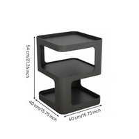 Geometric Side Table Space Saving Bedside Table Easy to Clean Nightstand